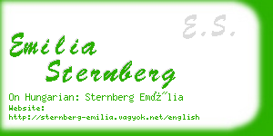 emilia sternberg business card